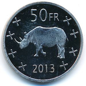 Katanga., 50 francs, 2013