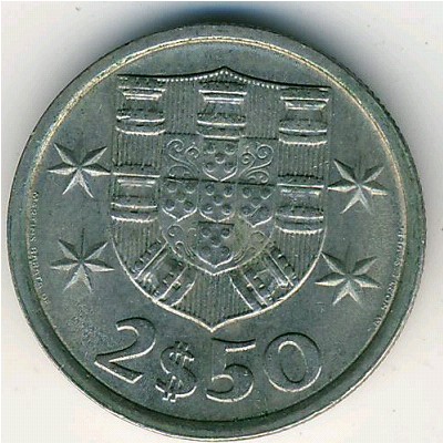 Portugal, 2,5 escudos, 1963–1985