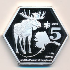 Alaska., 5 dollars, 2019