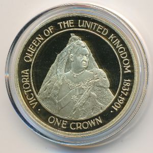 Gibraltar, 1 crown, 2015