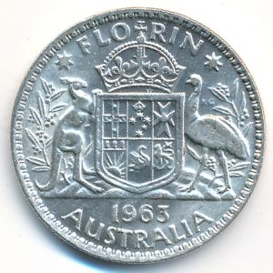 Австралия, 1 флорин (1956–1963 г.)