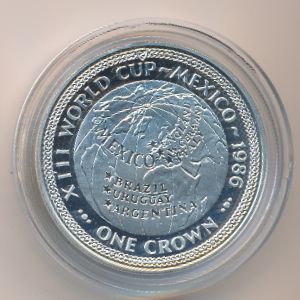 Isle of Man, 1 crown, 1986