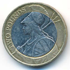 Великобритания, 2 фунта (2015–2019 г.)