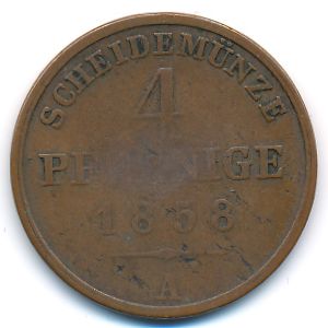 Schaumburg-Lippe, 4 pfennig, 1858