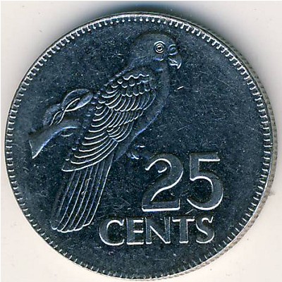Seychelles, 25 cents, 2000