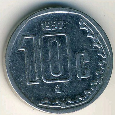 Mexico, 10 centavos, 1992–2009