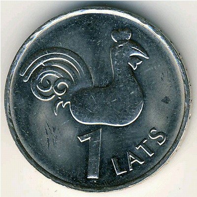 Латвия, 1 лат (2005 г.)