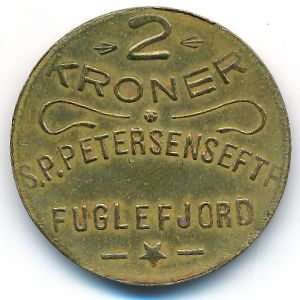 Faeroe Islands, 2 kroner, 1929