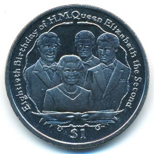 Виргинские острова, 1 доллар (2006 г.)