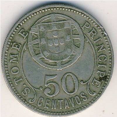 Sao Tome and Principe, 50 centavos, 1928–1929