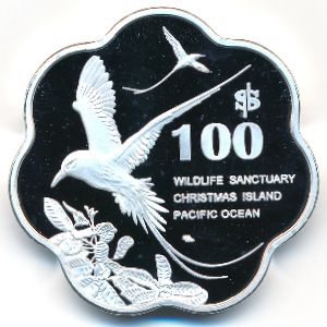 Christmas island., 100 dollars, 2019