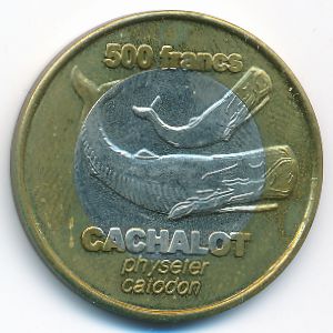Земля Адели., 500 франков (2011 г.)