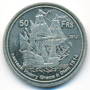 Isle Europa., 50 francs, 2012