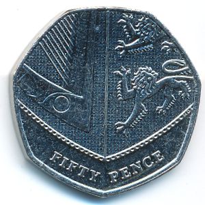 Great Britain, 50 pence, 2015–2020