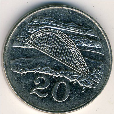 Zimbabwe, 20 cents, 2001–2003