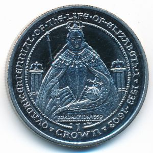 Gibraltar, 1 crown, 2003