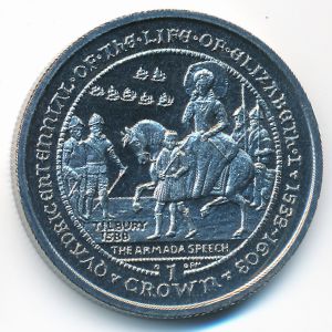 Gibraltar, 1 crown, 2003