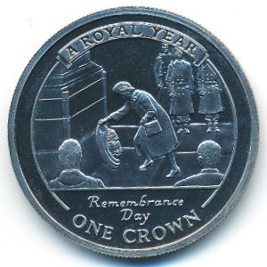 Gibraltar, 1 crown, 2005