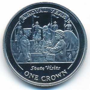 Gibraltar, 1 crown, 2005