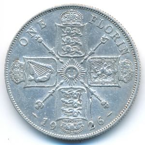 Great Britain, 1 florin, 1920–1926