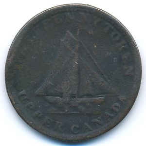Upper Canada, 1/2 penny, 1833
