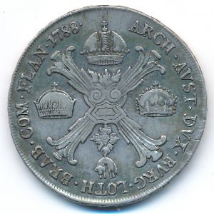 Austrian Netherlands, 1 kronenthaler, 1783–1790