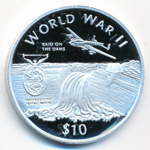 Либерия, 10 долларов (1997 г.)