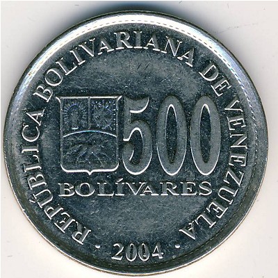 Venezuela, 500 bolivares, 2004