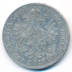 Austria, 2 florin, 1872–1892