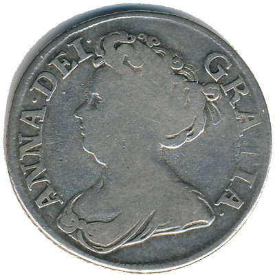Великобритания, 6 пенсов (1707–1711 г.)