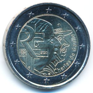 France, 2 euro, 2020