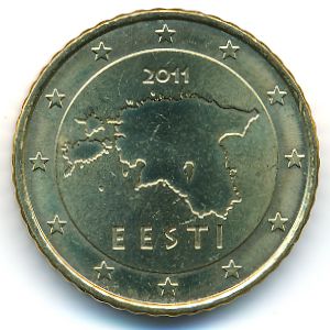 Эстония, 50 евроцентов (2011 г.)