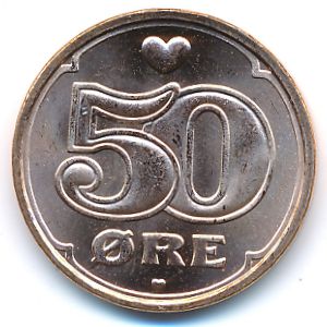 Дания, 50 эре (2002–2013 г.)