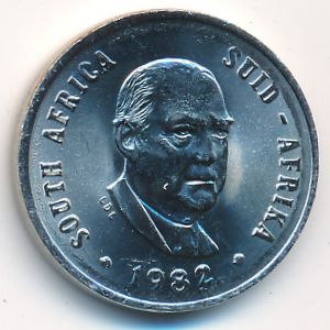 South Africa, 10 cents, 1982