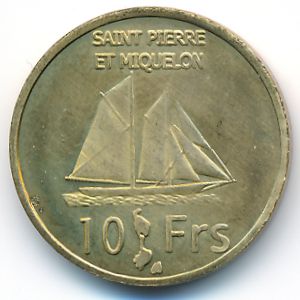 Saint Pierre and Miquelon., 10 francs, 2013