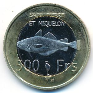 Saint Pierre and Miquelon., 500 francs, 2013