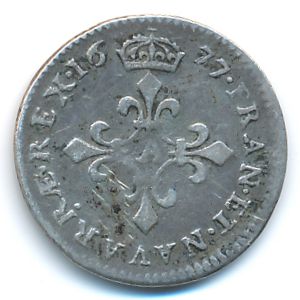 France, 1/15 ecu, 1674–1679