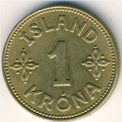 Исландия, 1 крона (1940 г.)