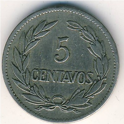 Ecuador, 5 centavos, 1919