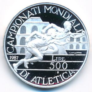 Italy, 500 lire, 1987