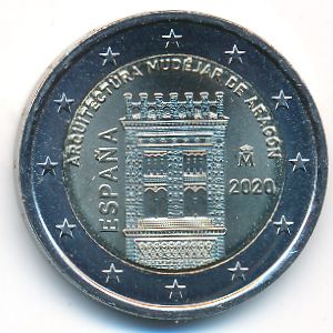 Spain, 2 euro, 2020