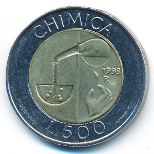 Сан-Марино, 500 лир (1998 г.)