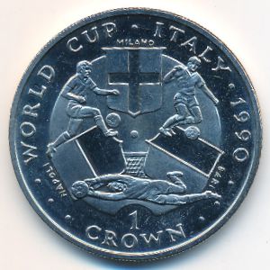 Isle of Man, 1 crown, 1990