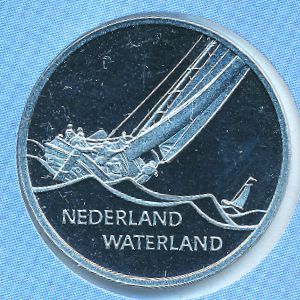 Netherlands., 1 ecu, 1997