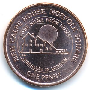 Gibraltar, 1 penny, 2018