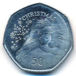 Гибралтар, 50 пенсов (2015 г.)