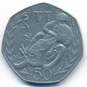 Остров Мэн, 50 пенсов (1981 г.)