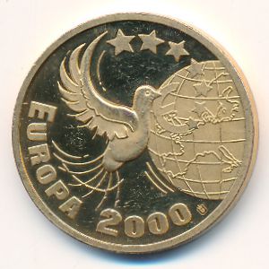 Europe., 1 ecu, 2000