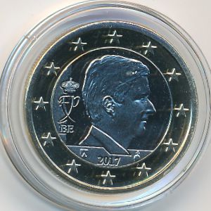 Бельгия, 1 евро (2014–2020 г.)