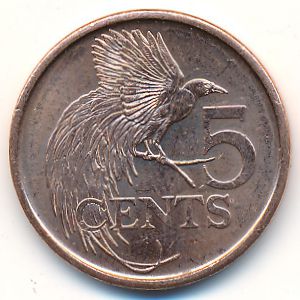 Trinidad & Tobago, 5 cents, 2017